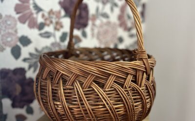 Panier en Osier Vintage – Charme Rustique et Authentique