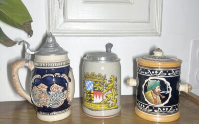 Chopes et pot à tabac